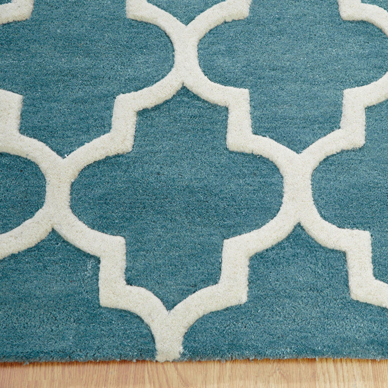 Latitude Vive Grant HandWoven Teal Rug & Reviews Wayfair.co.uk